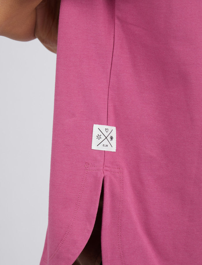 Society Short Sleeve Mulberry Top