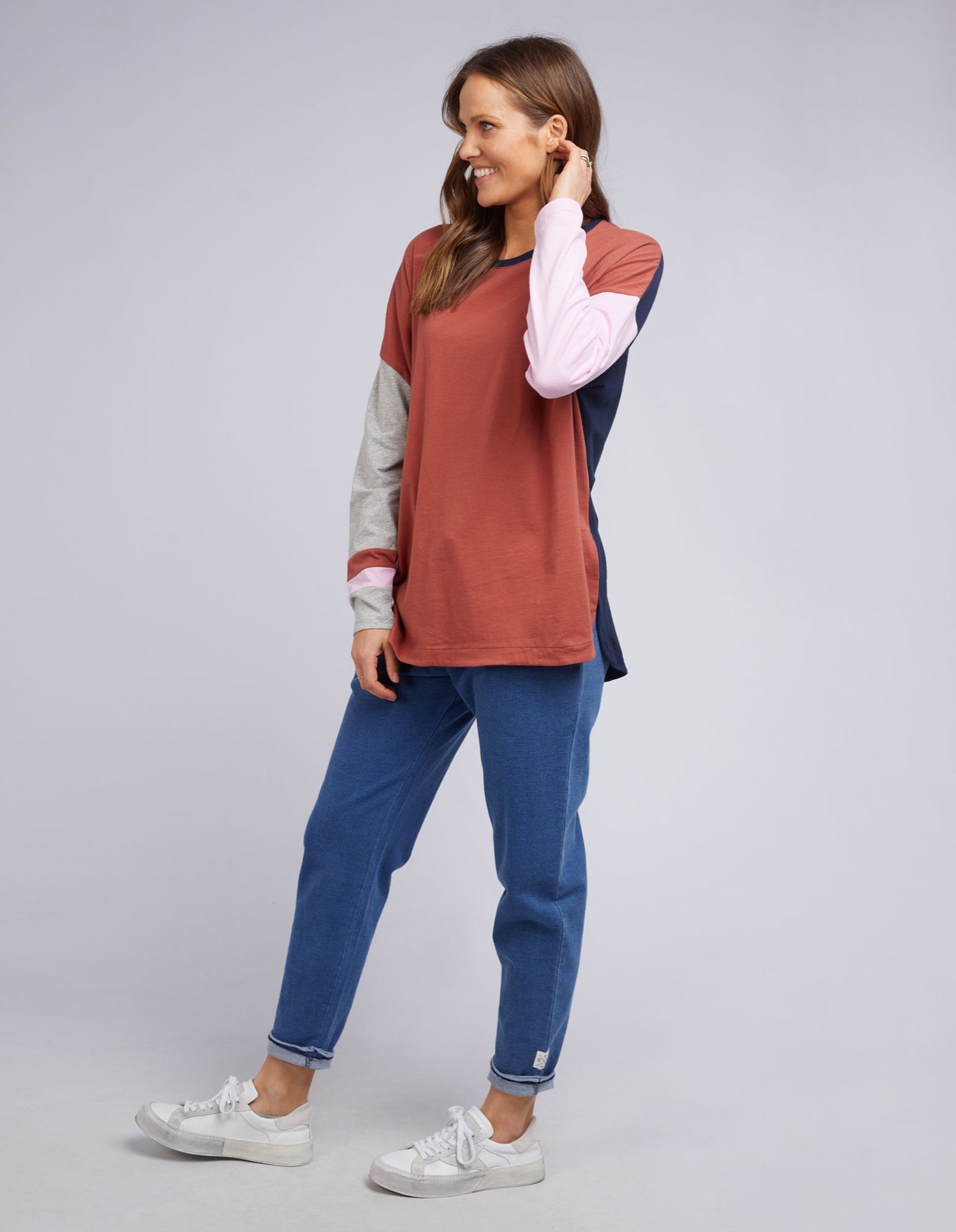 Amara Long Sleeve Tee - Rust