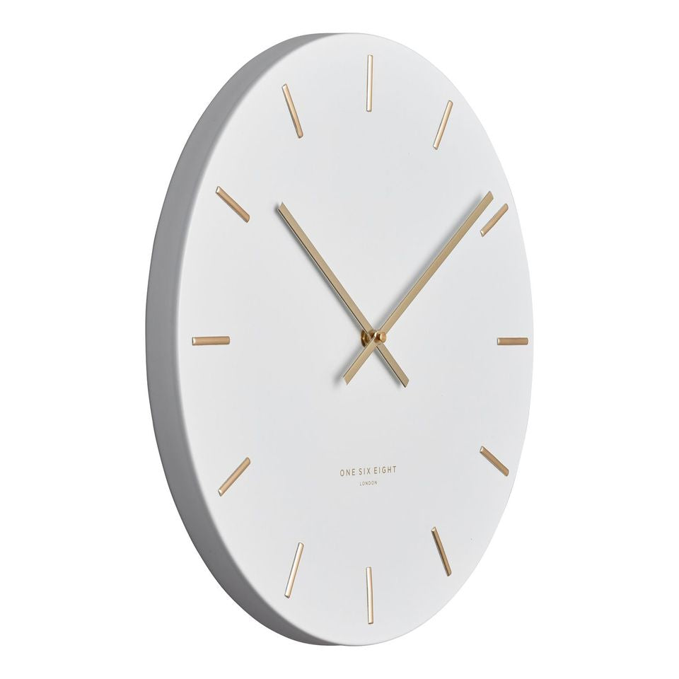 Luca Wall Clock 30cm - White