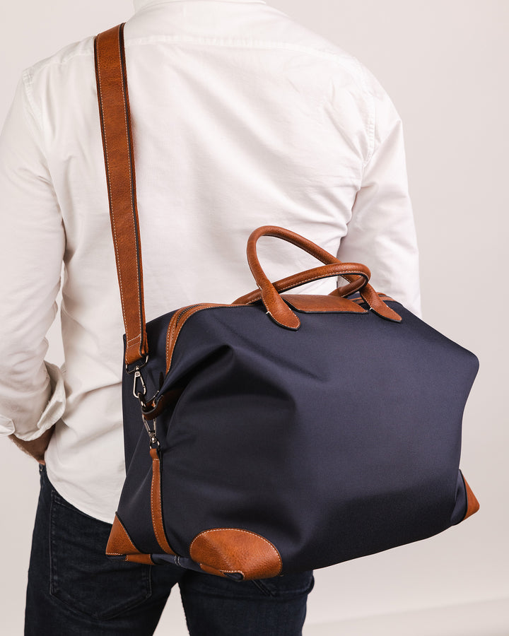 Hamilton Nylon Weekender Bag - Navy