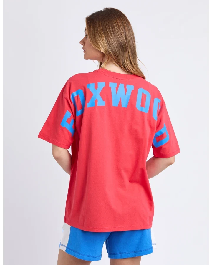 Interval Tee - Red/Blue