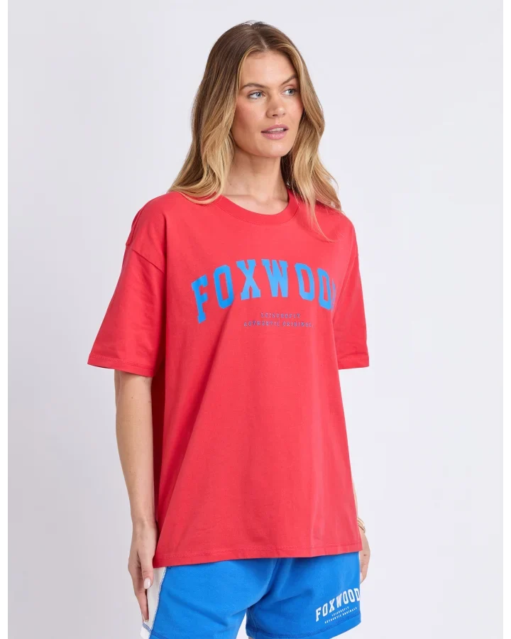 Interval Tee - Red/Blue