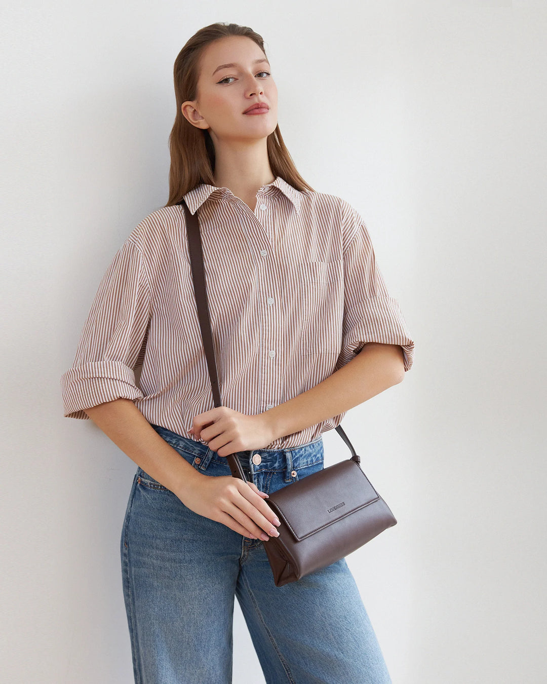 Sophia Crossbody Bag - Chocolate