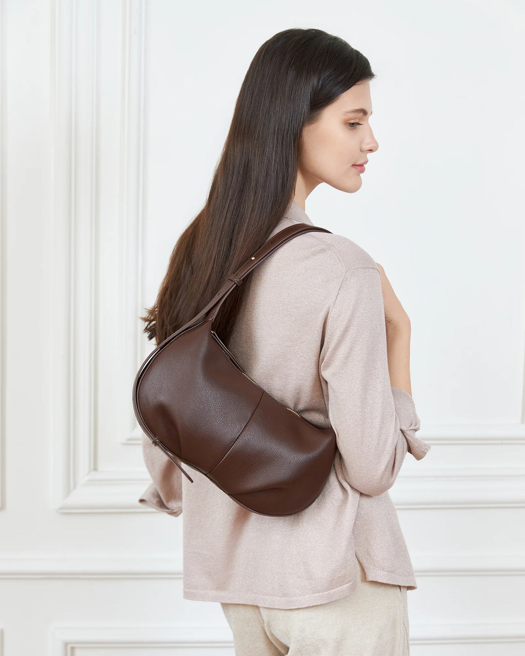 Olivia Shoulder Bag - Chocolate
