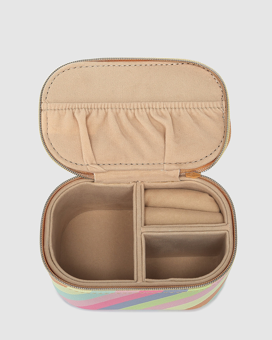 Olive Jewellery Box - Pastel Stripe