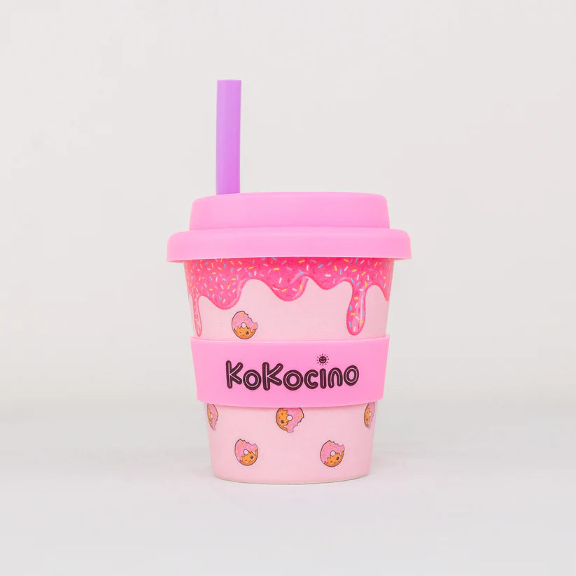 Doughnut Sprinkles Babyccino Cup + Straw & Pop-It Toy 120ml