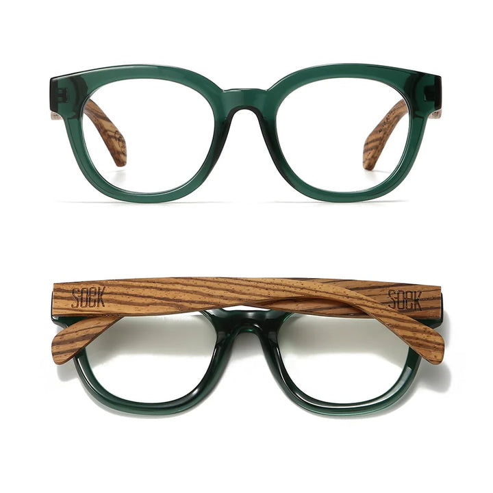ALIVE BOTTLE GREEN l Wooden Magnifying Reader