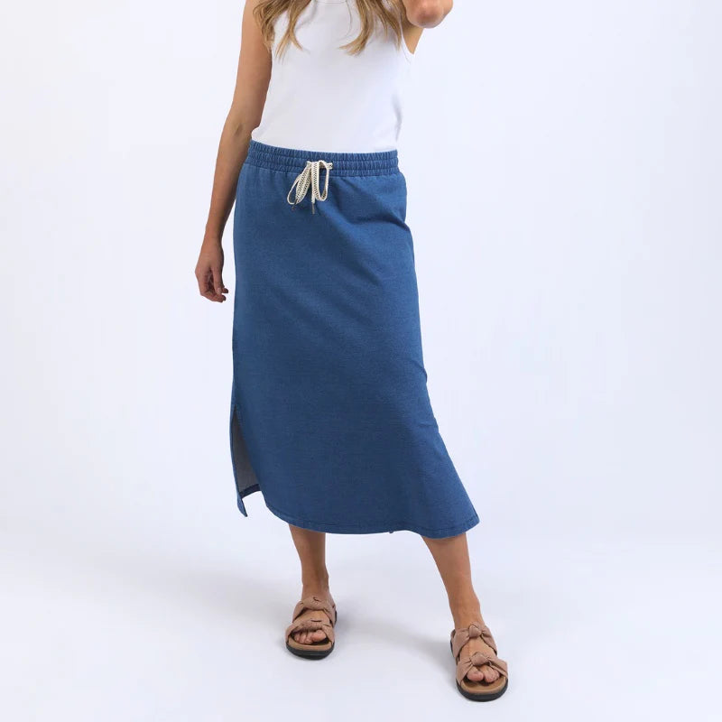 Elm | Travel Skirt - Denim Look