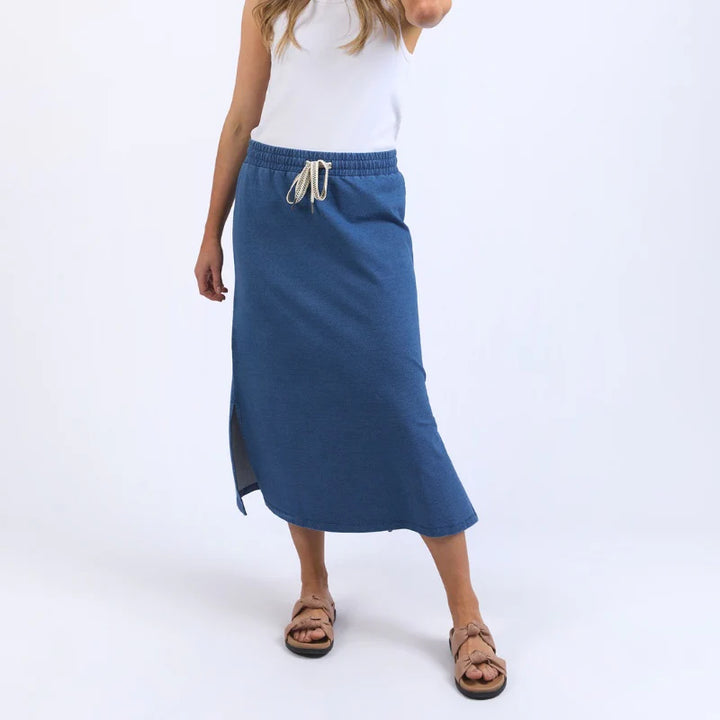 Elm | Travel Skirt - Denim Look