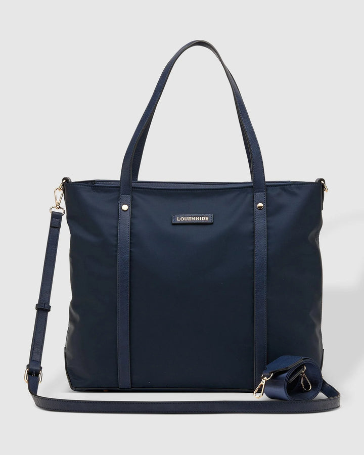 Nora Nylon Tote Bag Navy