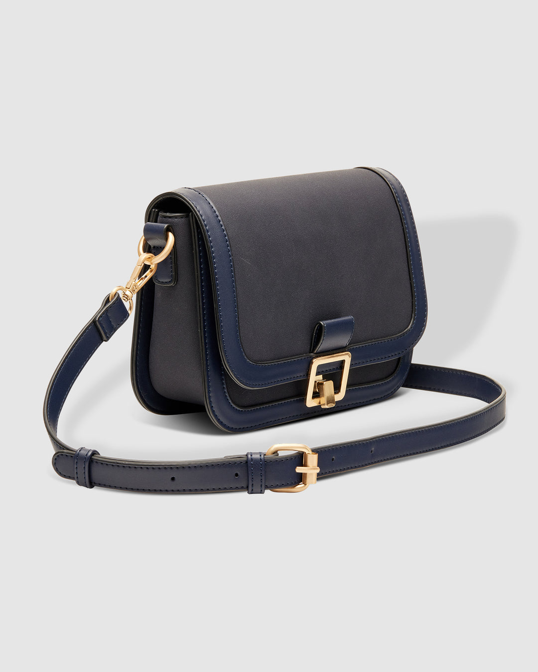 Gladstone Suede Navy Crossbody Bag