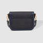 Gladstone Suede Navy Crossbody Bag