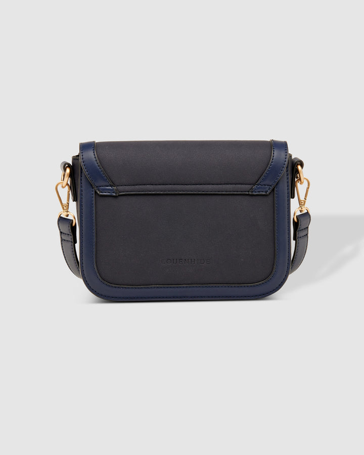 Gladstone Suede Navy Crossbody Bag