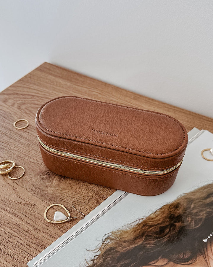 Charlee Jewellery Box- Tan