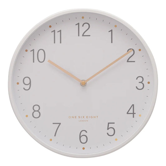 FREYA White 35cm Silent Wall Clock