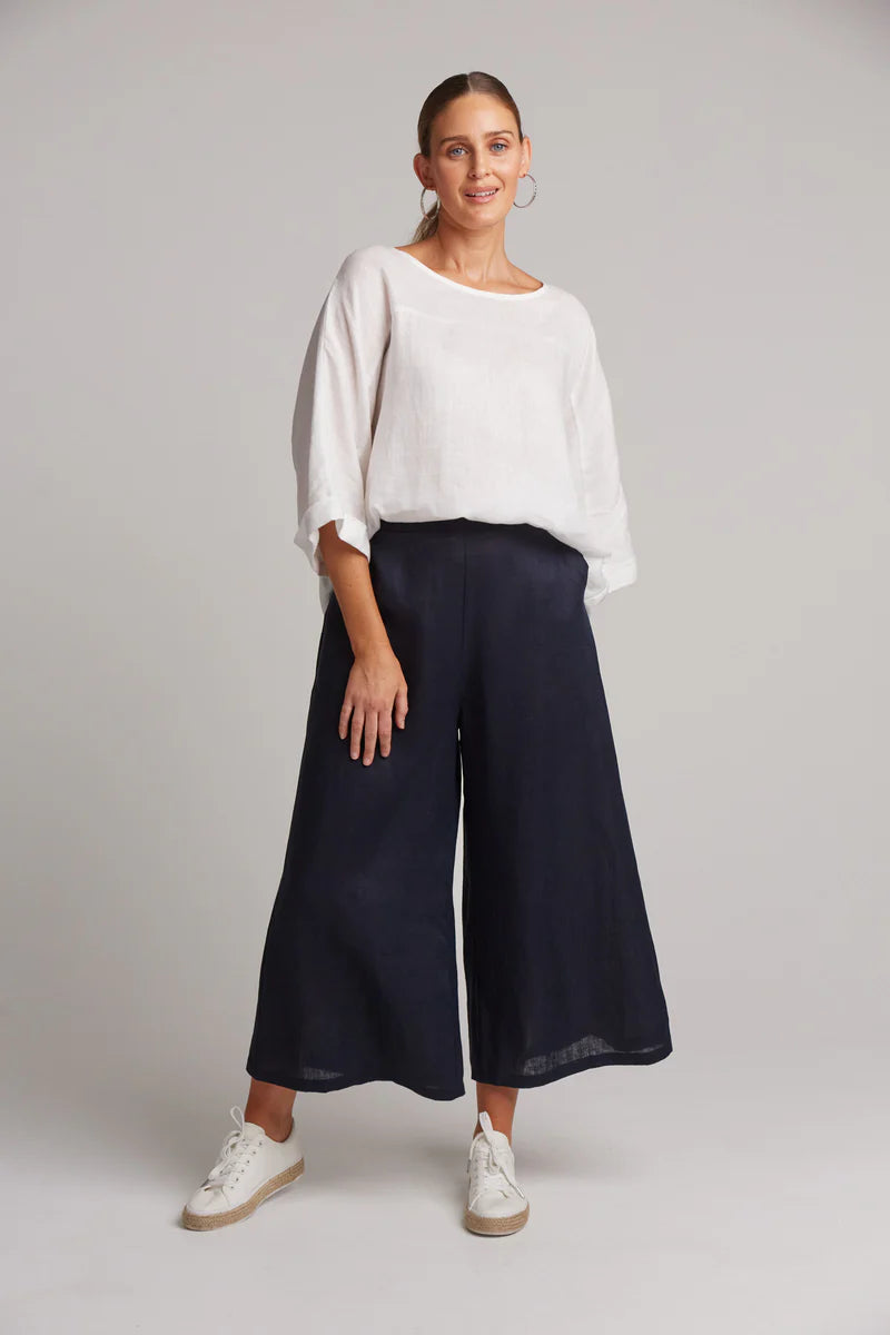 STUDIO CROP PANT - NAVY