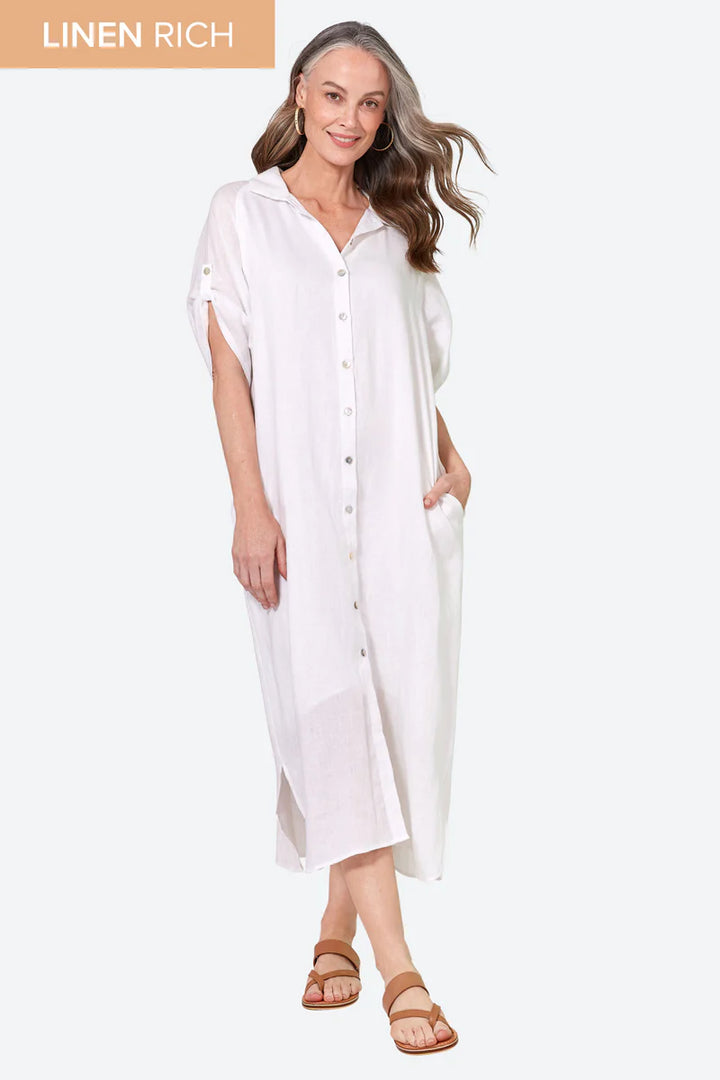 Studio Shirt Dress - Salt