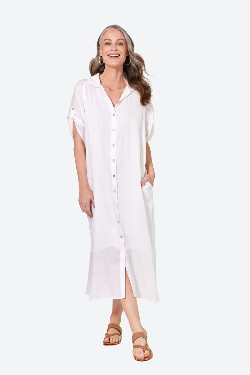 Studio Shirt Dress - Salt