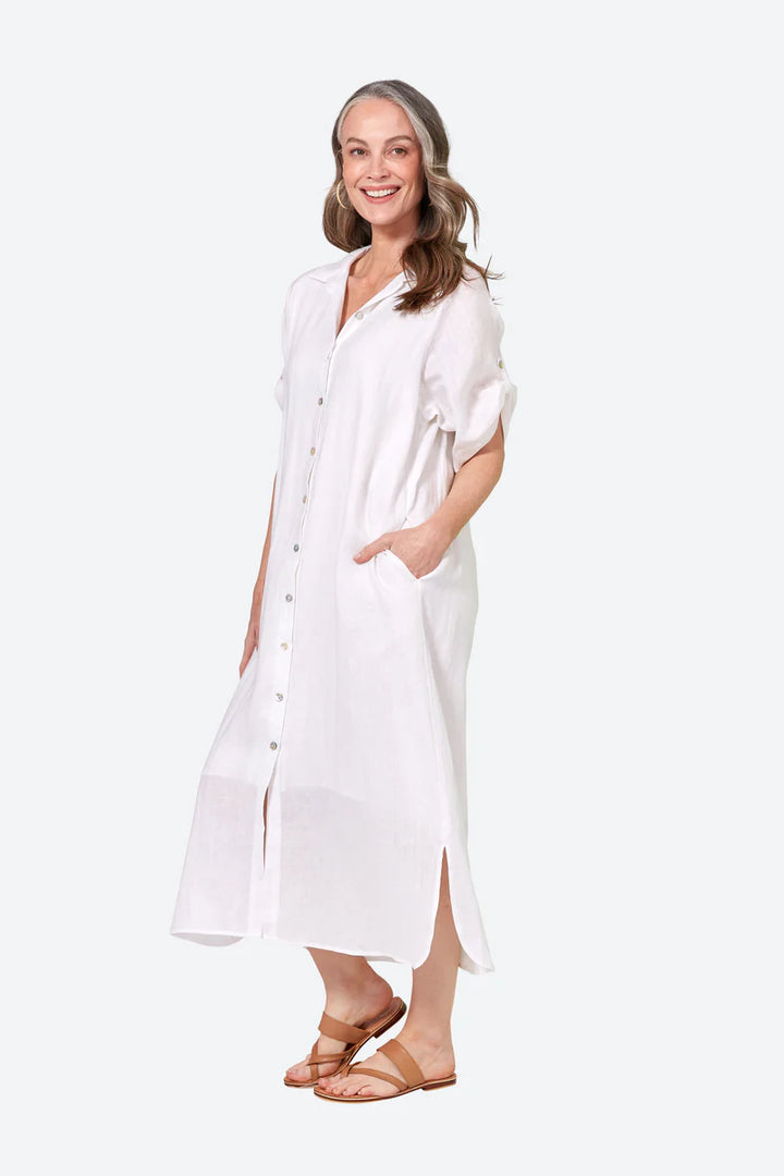 Studio Shirt Dress - Salt