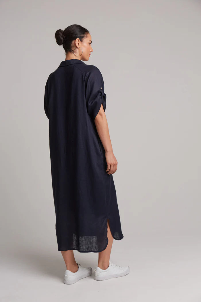 Studio Shirt Dress - Navy