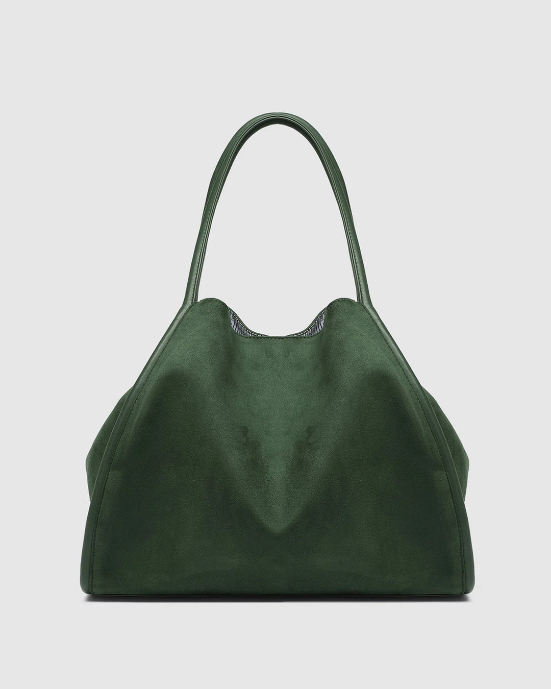 Sutton Suedette Shoulder Bag - Forest Green