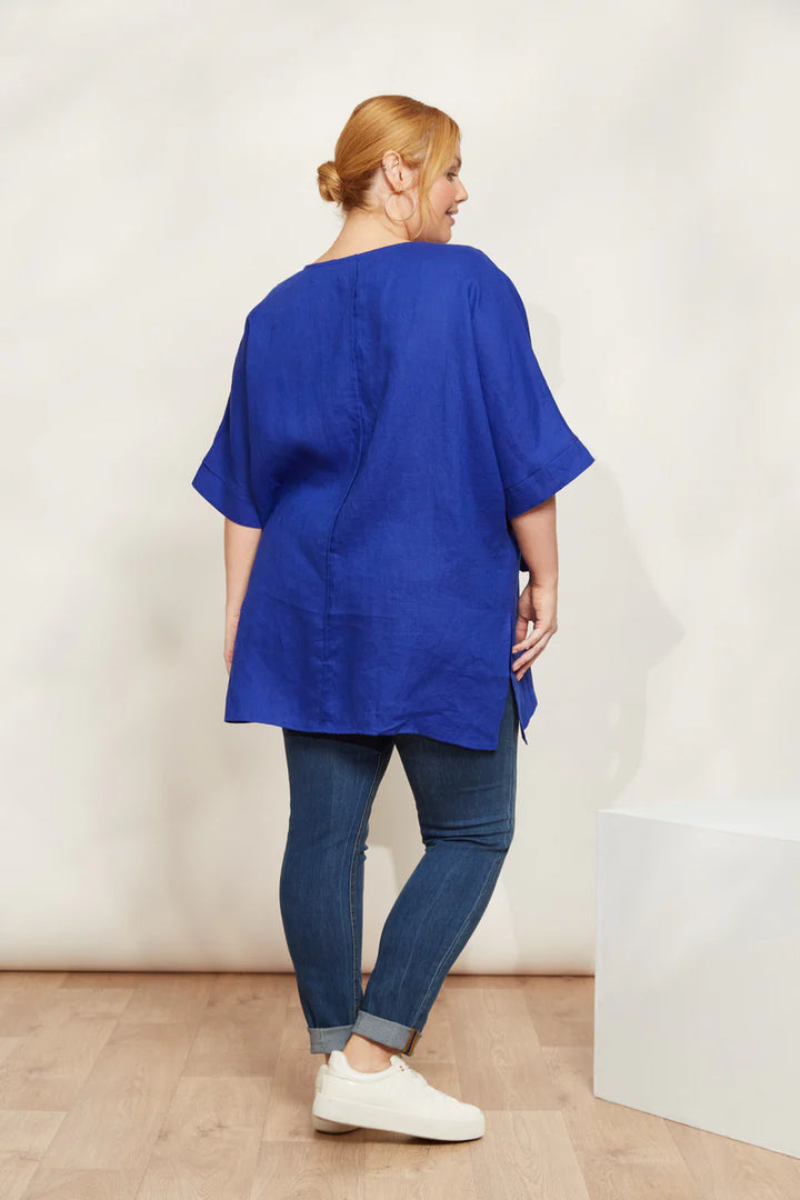 HALCYON RELAXED TOP - COBALT