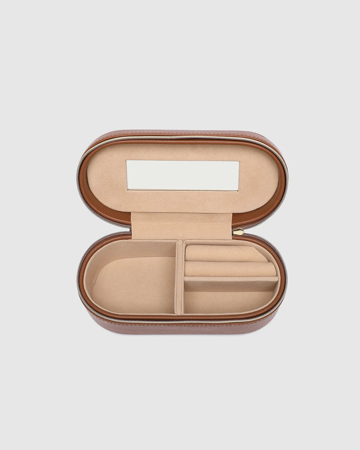 Charlee Jewellery Box- Tan