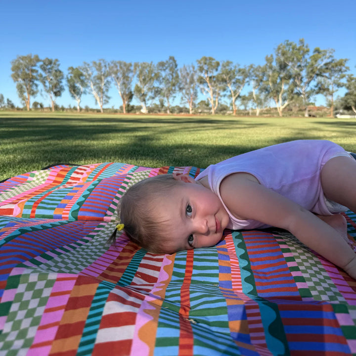 Picnic Mat - Blocks and Stripe
