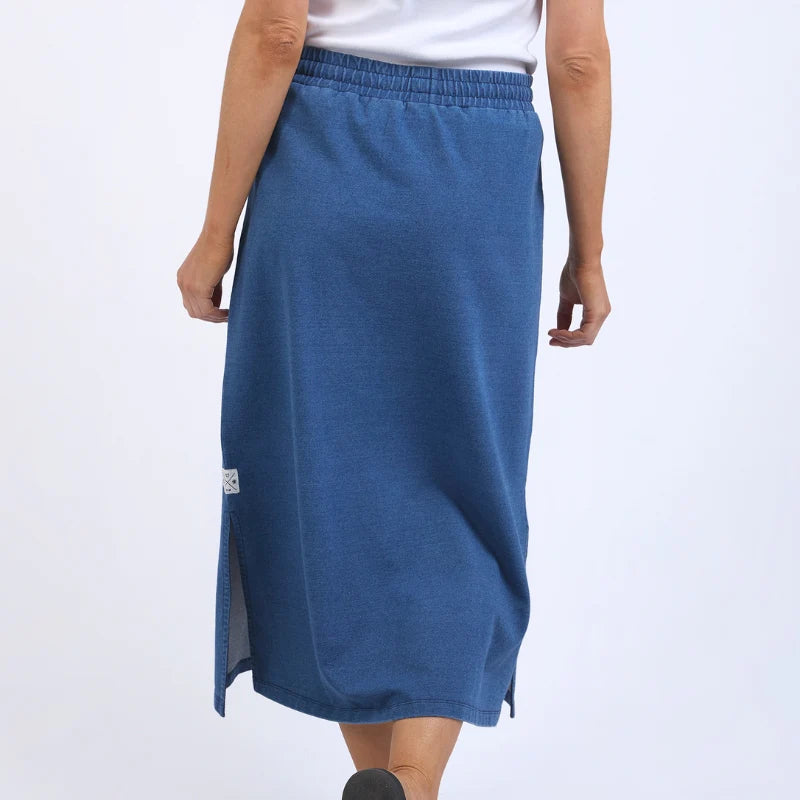 Elm | Travel Skirt - Denim Look