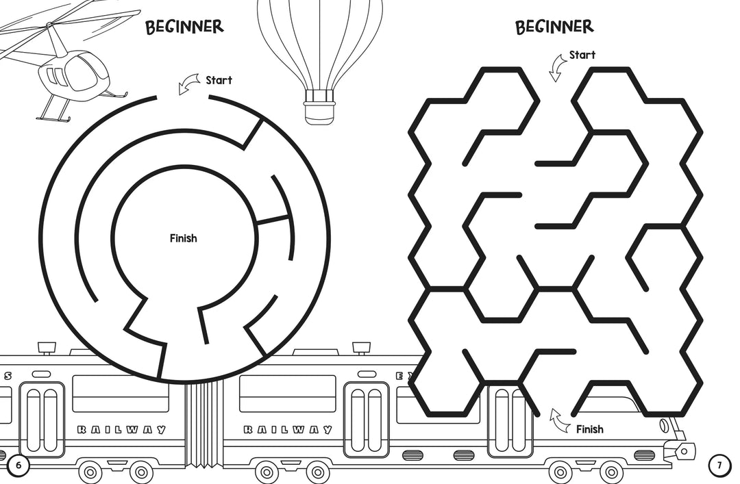 Colouring and Mazes - Things That Go