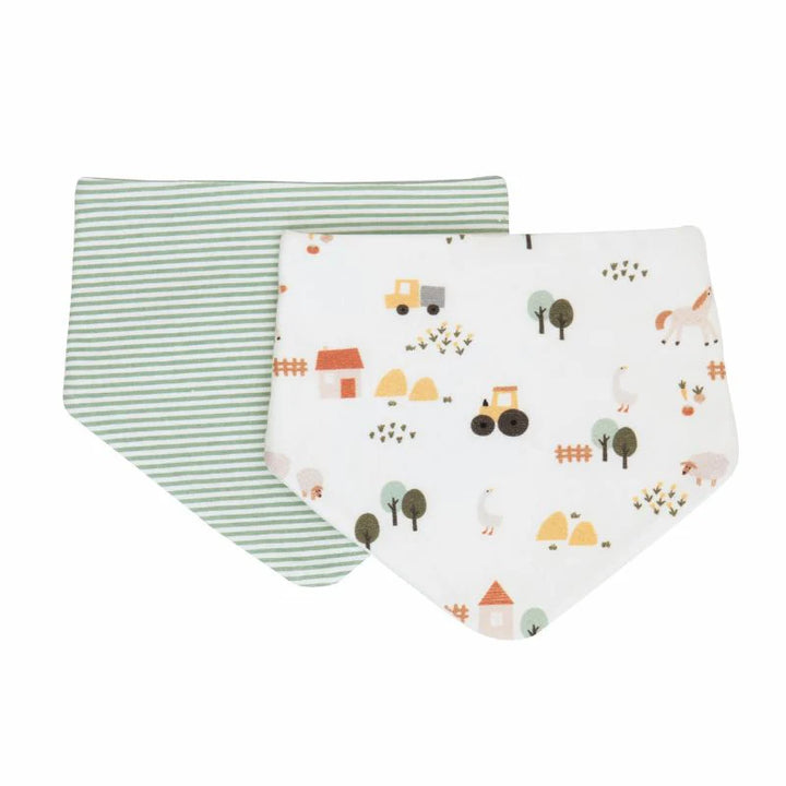 BANDANA BIBS 2PK - COUNTRY FARM