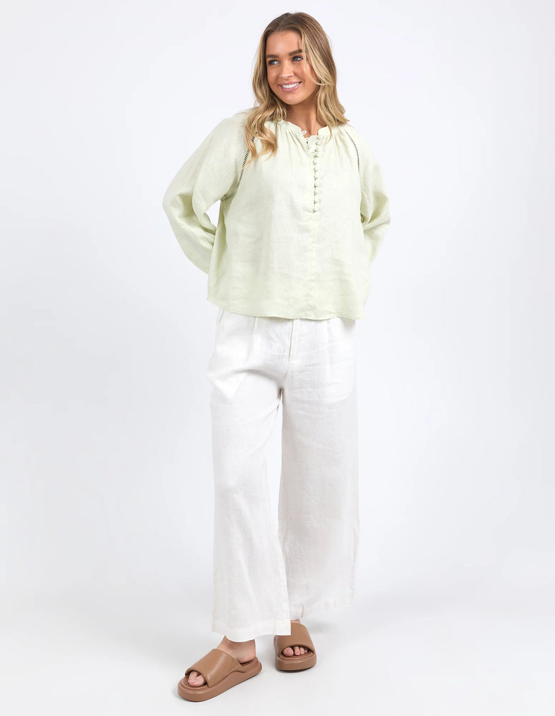 Corsica Blouse Fog Green