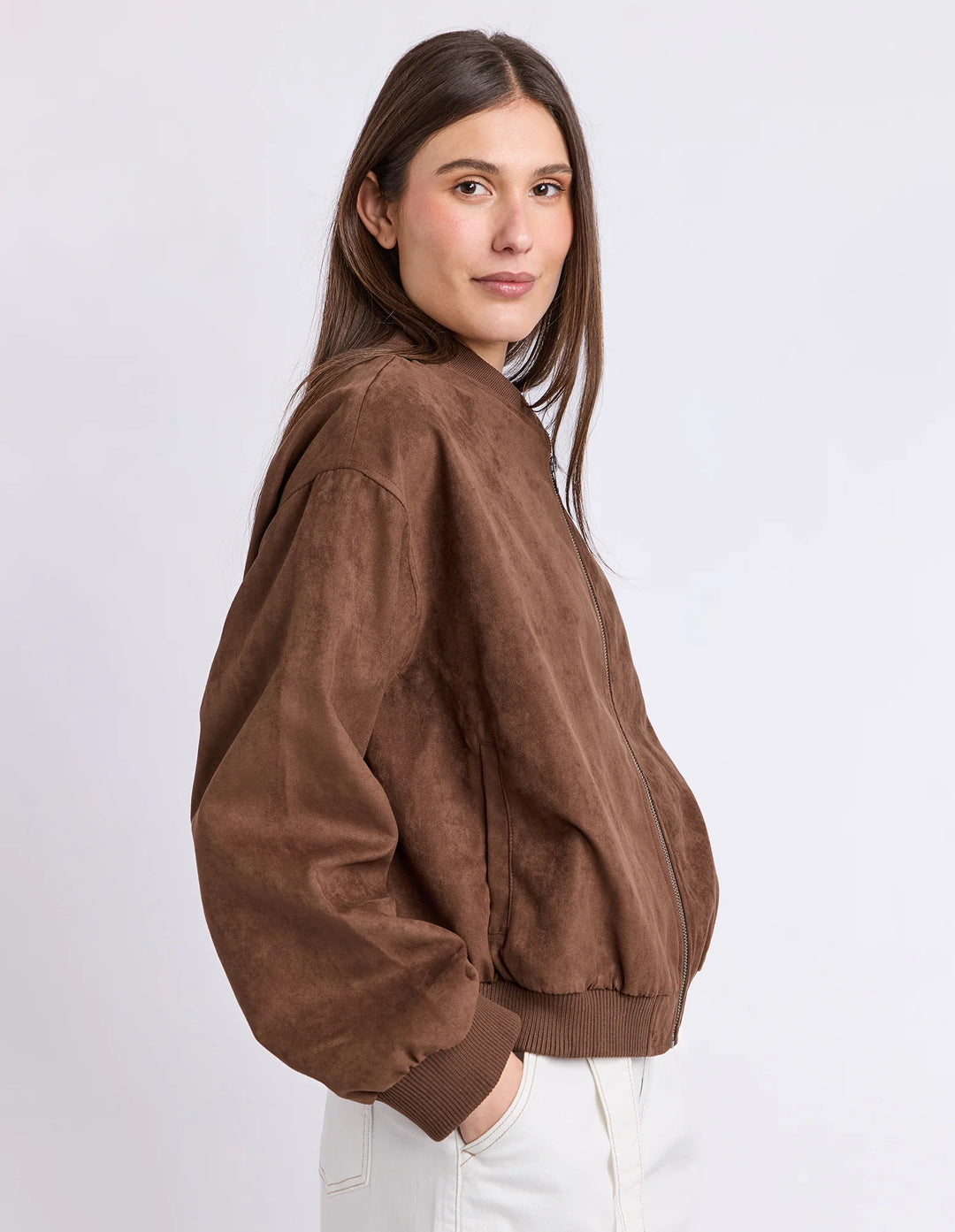 EVIE SUEDE BOMBER