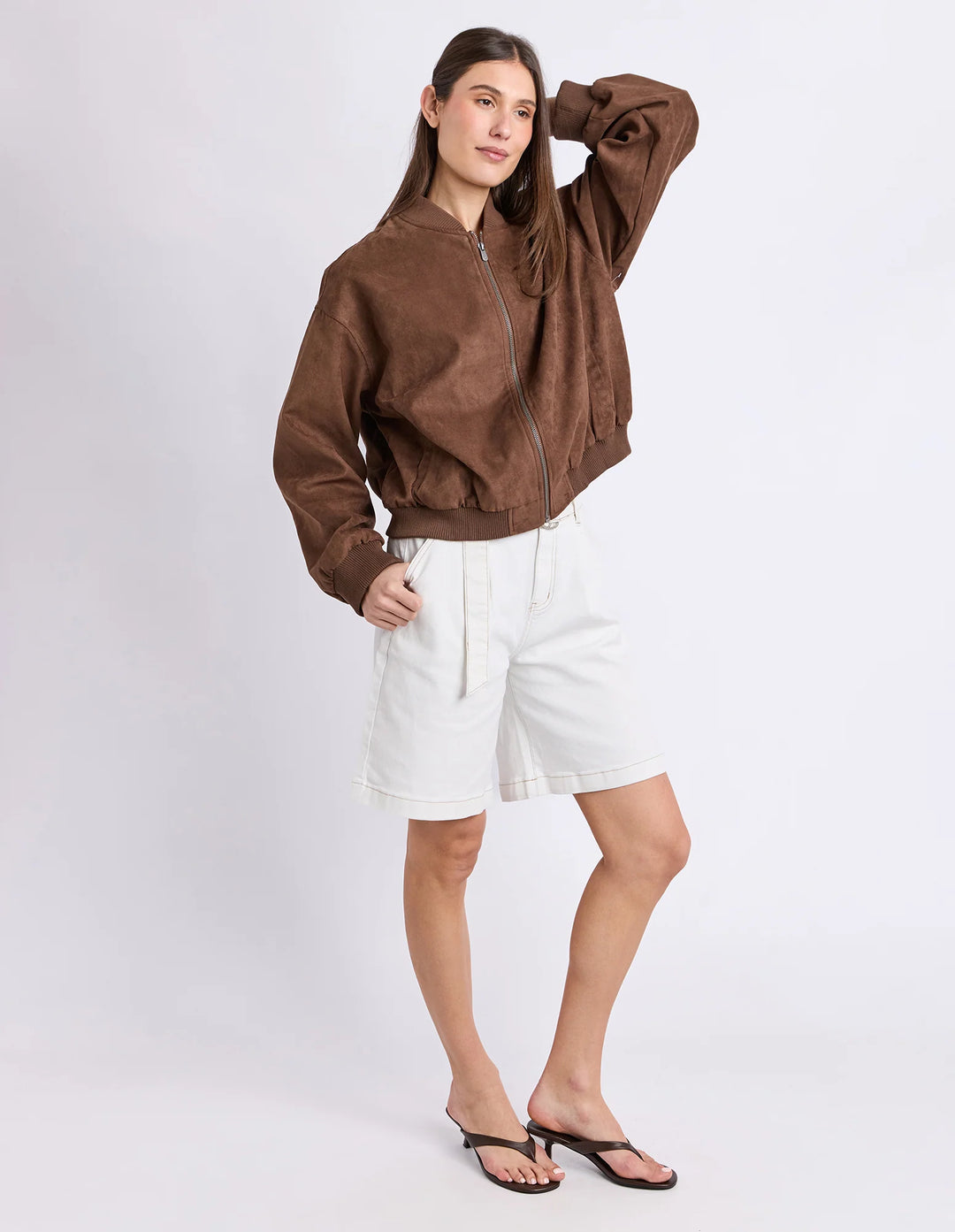 EVIE SUEDE BOMBER
