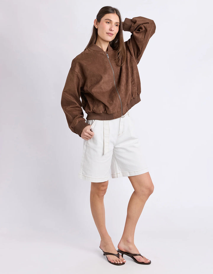 EVIE SUEDE BOMBER