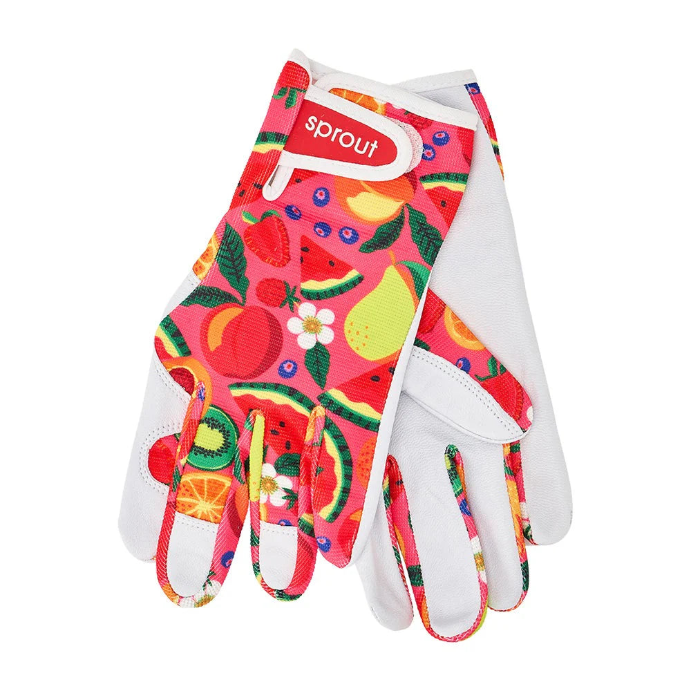 Sprout Goatskin Gloves - Prints