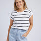 Manly Stripe Tee Black/white Stripe