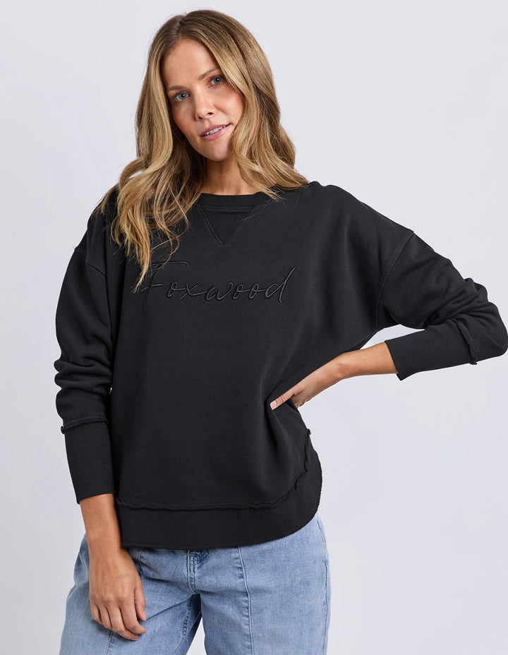 Foxwood Signature Crew Washed Black