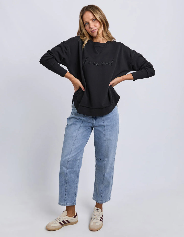 Foxwood Signature Crew Washed Black