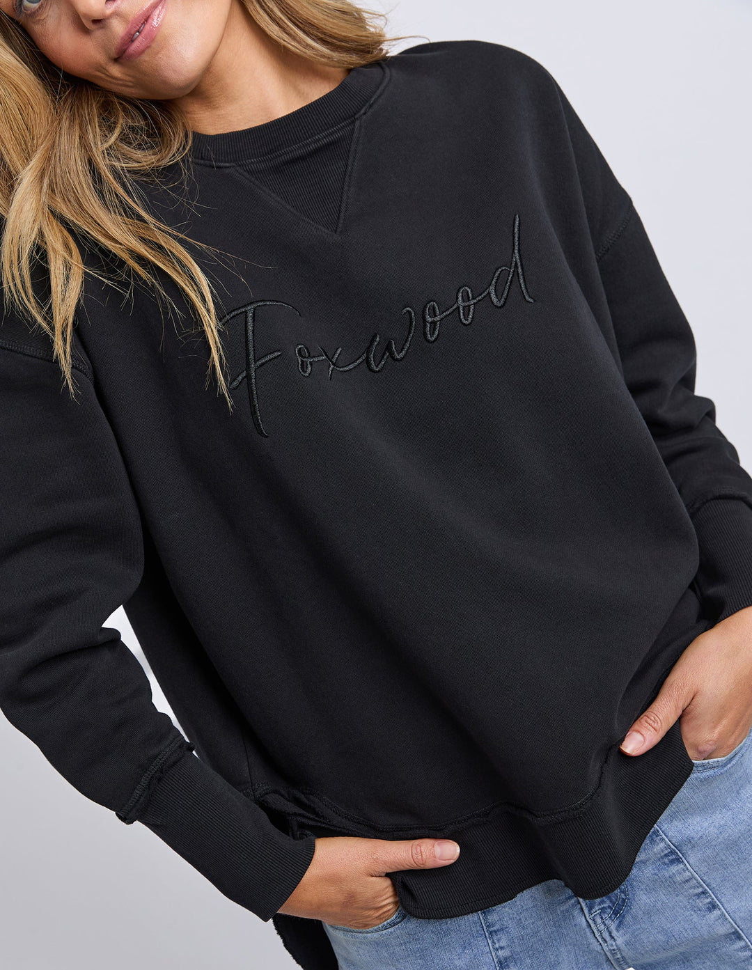 Foxwood Signature Crew Washed Black