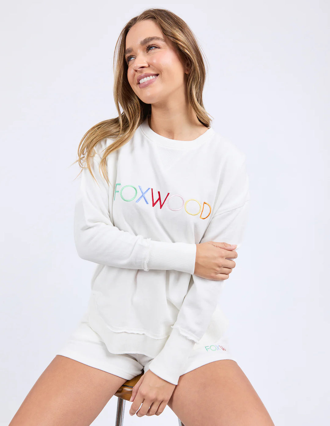 Simplified Confetti Crew in Vintage White - Foxwood