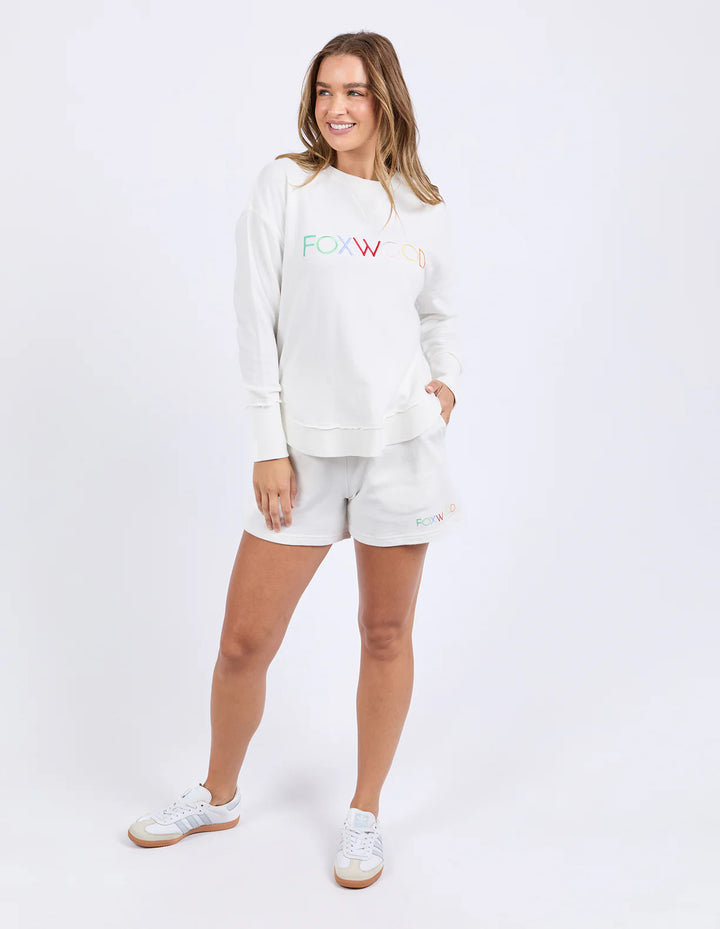 Simplified Confetti Crew in Vintage White - Foxwood