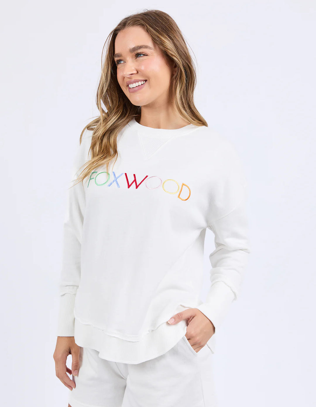 Simplified Confetti Crew in Vintage White - Foxwood