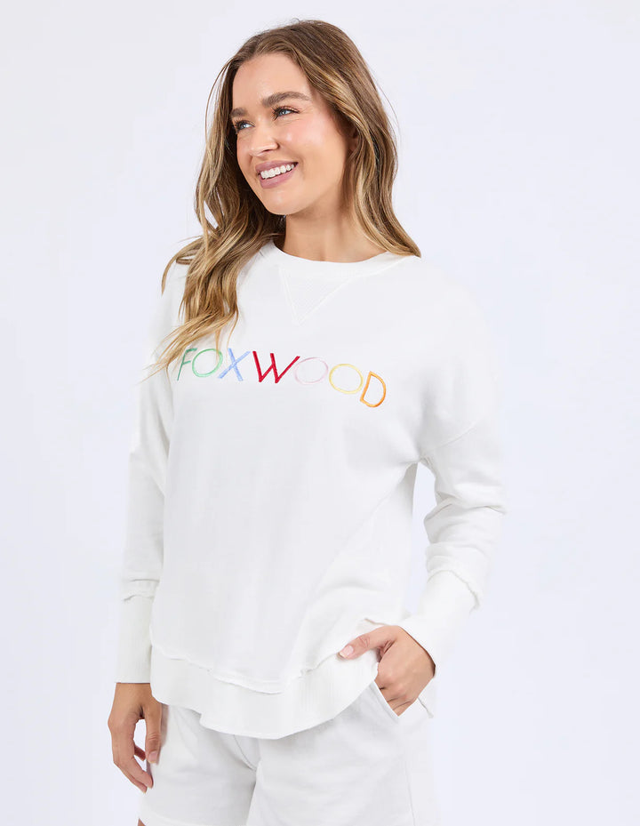 Simplified Confetti Crew in Vintage White - Foxwood