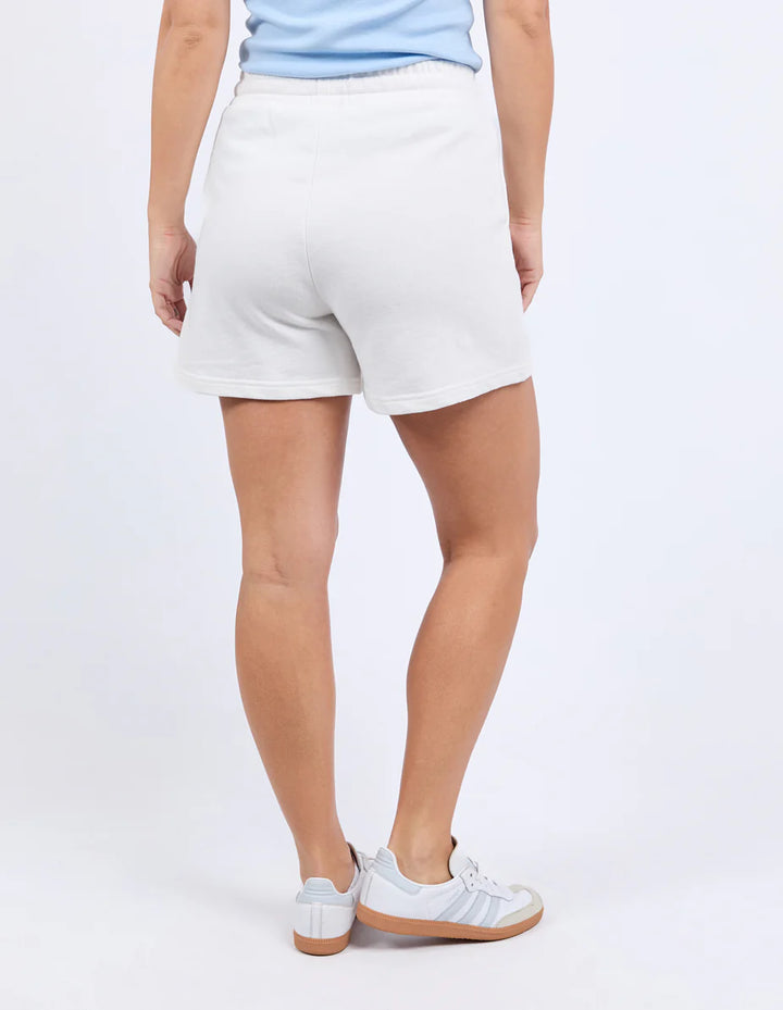 Simplified Confetti Short - Vintage White