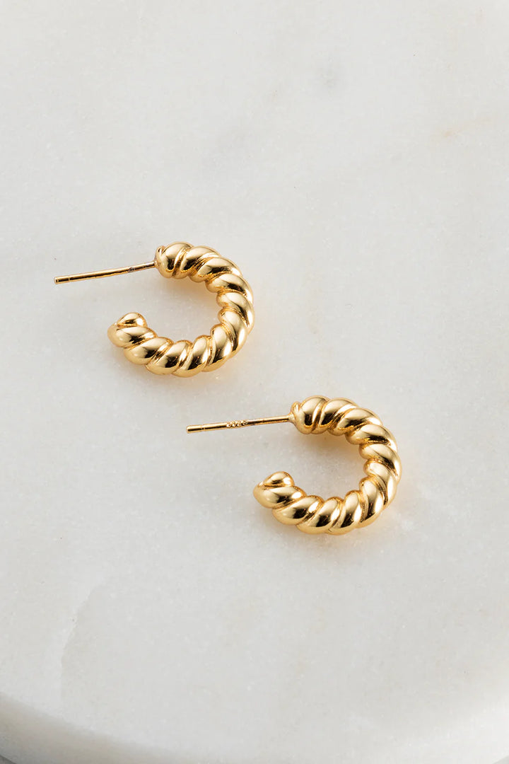 Tia Hoop Earring - Gold