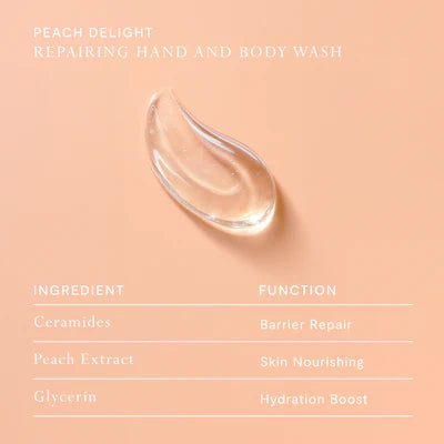 PEACH DELIGHT REPAIRING HAND & BODY WASH