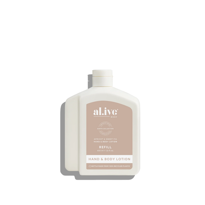 650ML LOTION REFILL - APRICOT & SWEET FIG