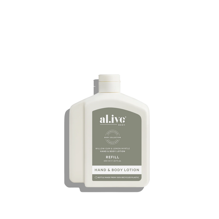 650ML LOTION REFILL - WILLOW GUM & LEMON MYRTLE