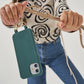 Bisque Beige Crossbody Phone Strap | Gold or Silver Hardware